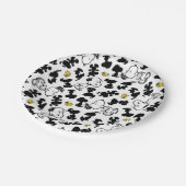 Assiettes En Carton cacahuètes | Snoopy & Woodstock Shadow Motif (Angle)