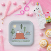 Assiettes En Carton cacahuètes | Snoopy & Woodstock Tentes de pose (Fête)