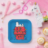 Assiettes En Carton cacahuètes | Snoopy's Dog House With Lights (Fête)