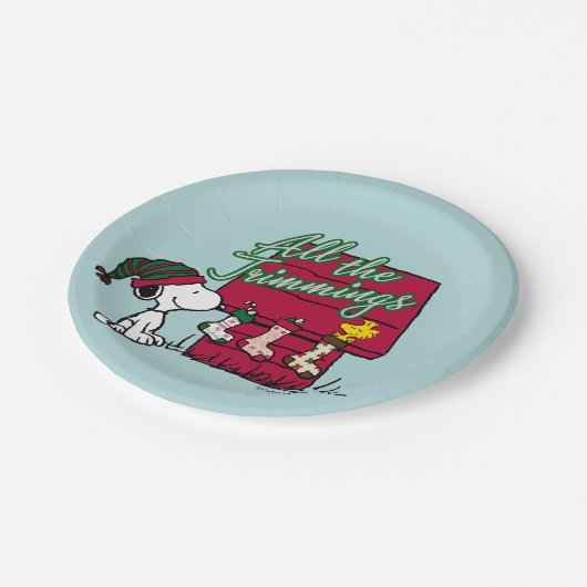 Assiettes En Carton cacahuètes | Tous Les Trimmings (Angle)