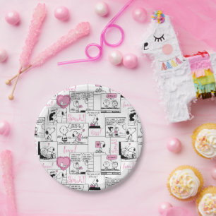 Assiettes En Carton cacahuètes   Valentine Heart Love Motif