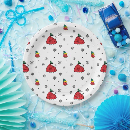 Assiettes En Carton cacahuètes | Veste Snoopy Red Puffer (Fête)