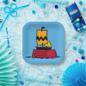 Assiettes En Carton cacahuètes | Woodstock Snoopy Plat Bateau à voile (Fête)