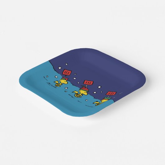 Assiettes En Carton cacahuètes | Woodstock Snow Shovel Team (Angulaire)