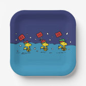 Assiettes En Carton cacahuètes | Woodstock Snow Shovel Team (Recto)