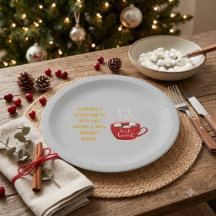 Cacao chaud drôle et fête de Noël festive de Noël