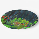 Assiettes En Carton Caché Dans Le Foliage (Angle)