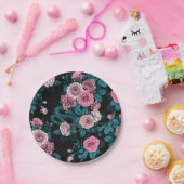 Assiettes En Carton Caché en rose 2 (Fête)