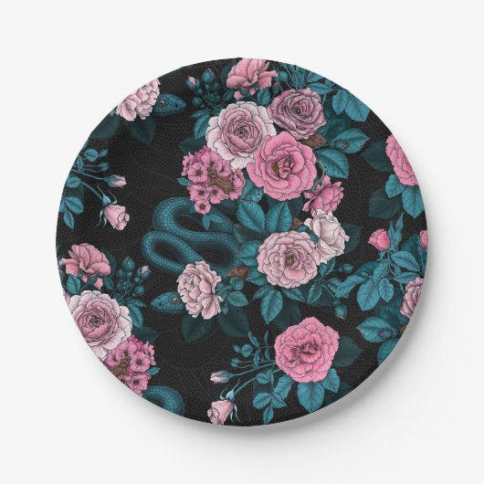 Assiettes En Carton Caché en rose 2 (Devant)