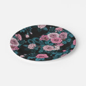 Assiettes En Carton Caché en rose 2 (Angle)