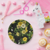 Assiettes En Carton Caché en rose, jaune et vert (Fête)