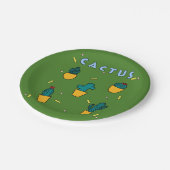 Assiettes En Carton Cactus (Angle)