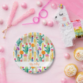 Assiettes En Carton Cactus Art Desert Southwest Joyeux Anniversaire Fu (Fête)