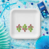 Assiettes En Carton Cactus Art Mustache Casquette Fiesta espagnol Amus (Fête)