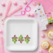 Assiettes En Carton Cactus Art Mustache Casquette Fiesta espagnol Amus (Fête)