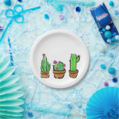 Assiettes En Carton Cactus cactus cactus succulents (Fête)
