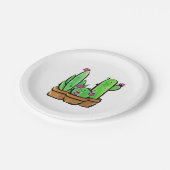 Assiettes En Carton Cactus cactus du sud-ouest succulents (Angle)
