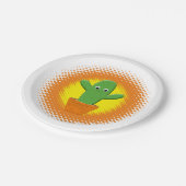 Assiettes En Carton Cactus Cartoon Cute (Angle)