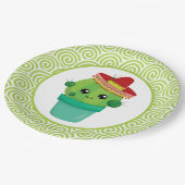 Assiettes En Carton Cactus de Red Sombrero (Angle)