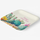 Assiettes En Carton Cactus Et Succulents (Angulaire)