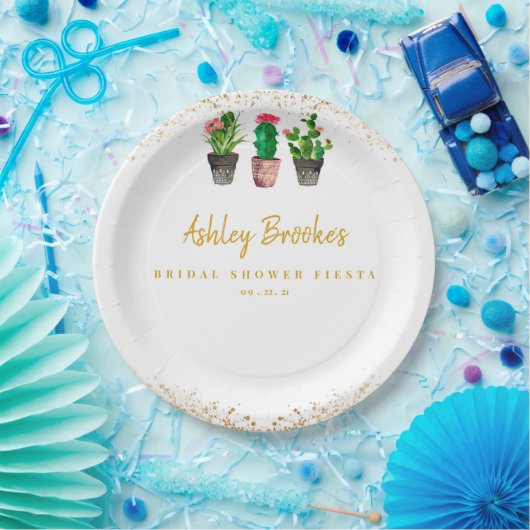 Assiettes En Carton Cactus Fiesta (Fête)