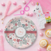 Assiettes En Carton Cactus Pink Mint Succulents Cactus Plantes (Fête)