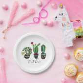 Assiettes En Carton cactus, succulent, aquarelle, fiesta, mexicaine, (Fête)