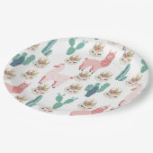 Assiettes En Carton Cactus vert (Angle)