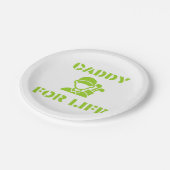 Assiettes En Carton Caddy Pour La Vie Plaques De Papier Golfeur Vert (Angle)