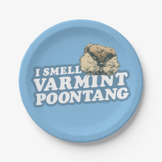 Assiettes En Carton Caddyshack | Varmint de l'odeur Poontang (Devant)