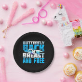 Assiettes En Carton Cadeau De Baignade Pour La Nage (Fête)