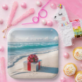 Assiettes En Carton Cadeau de Noël Ocean Seashore (Fête)