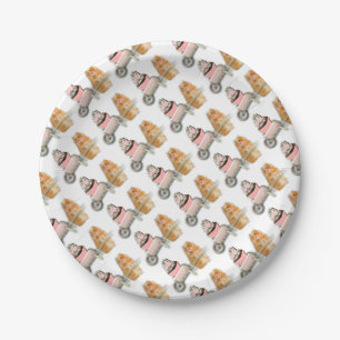 Assiettes En Carton Cadeau d'illustration de hamster mignon avec muffi