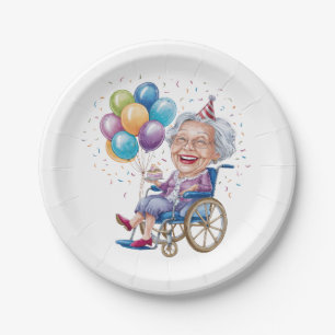 Assiettes En Carton Cadeau drôle d'anniversaire pour grand-mère pour t