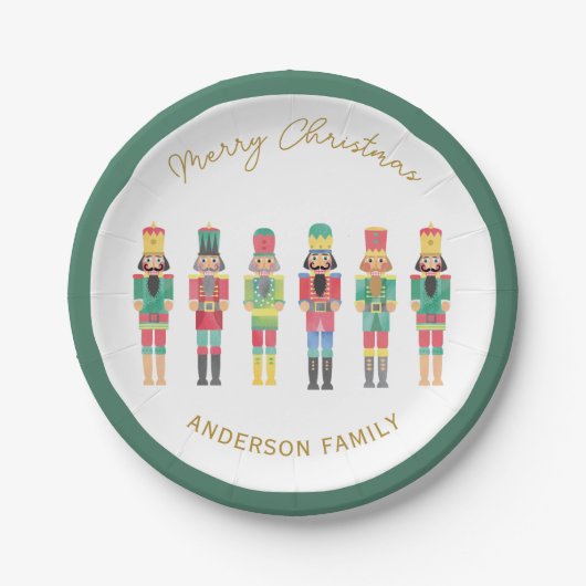 ASSIETTES EN CARTON CADEAU NUTCRACKER CHRISTMAS CADEAU (Devant)