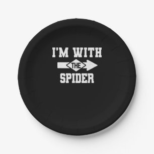 Assiettes En Carton Cadeau Spider   I'm With The Spider Costume Matchi