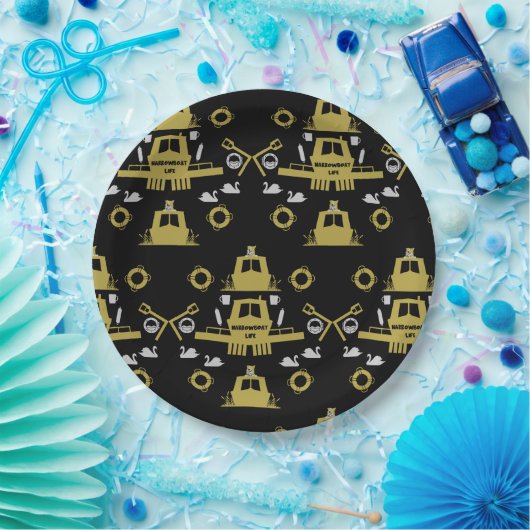 Assiettes En Carton Cadeaux British Narrowboat (Fête)