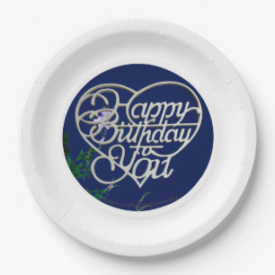 Assiettes En Carton Cadeaux d'anniversaire personnalisés Plaques de pa
