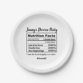 Assiettes En Carton Cadeaux de fête de divorce drôles Nouveau début Cé
