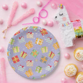 Assiettes En Carton Cadeaux de Noël motif (Fête)