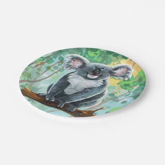 Assiettes En Carton Cadeaux et accessoires pour ours Koala (Angle)