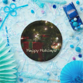 Assiettes En Carton Cadeaux sous l'arbre Noël (Fête)