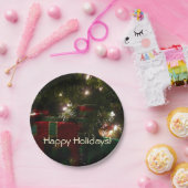 Assiettes En Carton Cadeaux sous l'arbre Noël (Fête)