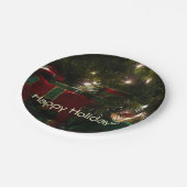 Assiettes En Carton Cadeaux sous l'arbre Noël (Angle)