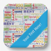 Assiettes En Carton Cadeaux Uniques Et Spéciaux 100e Fête Anniversaire (Recto)