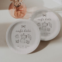 Cafe Bebe Home Coffee Baby Shower Rayé