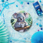 Assiettes En Carton Café Cosy Jungle Koala (Fête)
