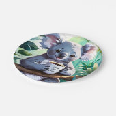 Assiettes En Carton Café Cosy Jungle Koala (Angle)