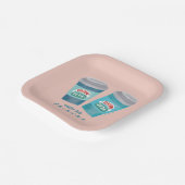 Assiettes En Carton Café et amis™ (Angulaire)