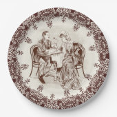 Assiettes En Carton café et amour (Devant)